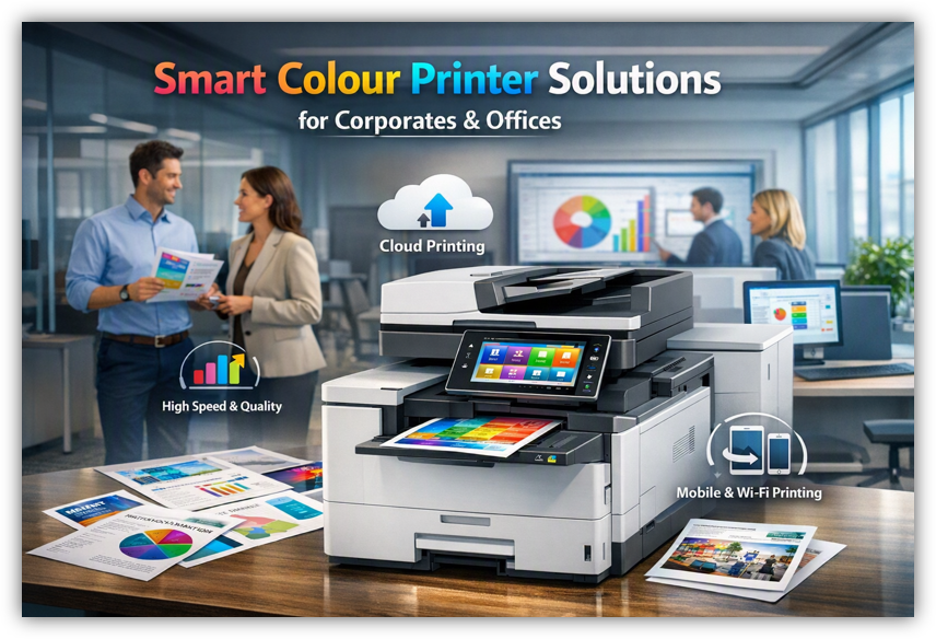 Smart colour printer solutions for corporates and offices