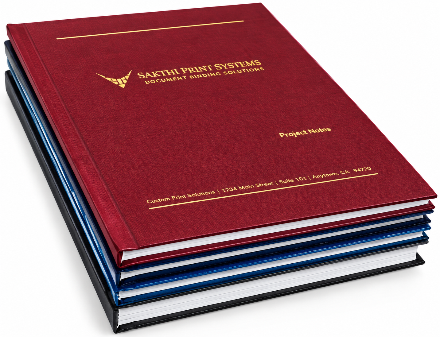 Hard cover book binding