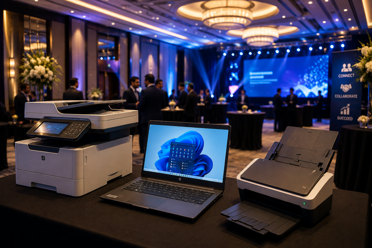 Printer and laptop hire for events